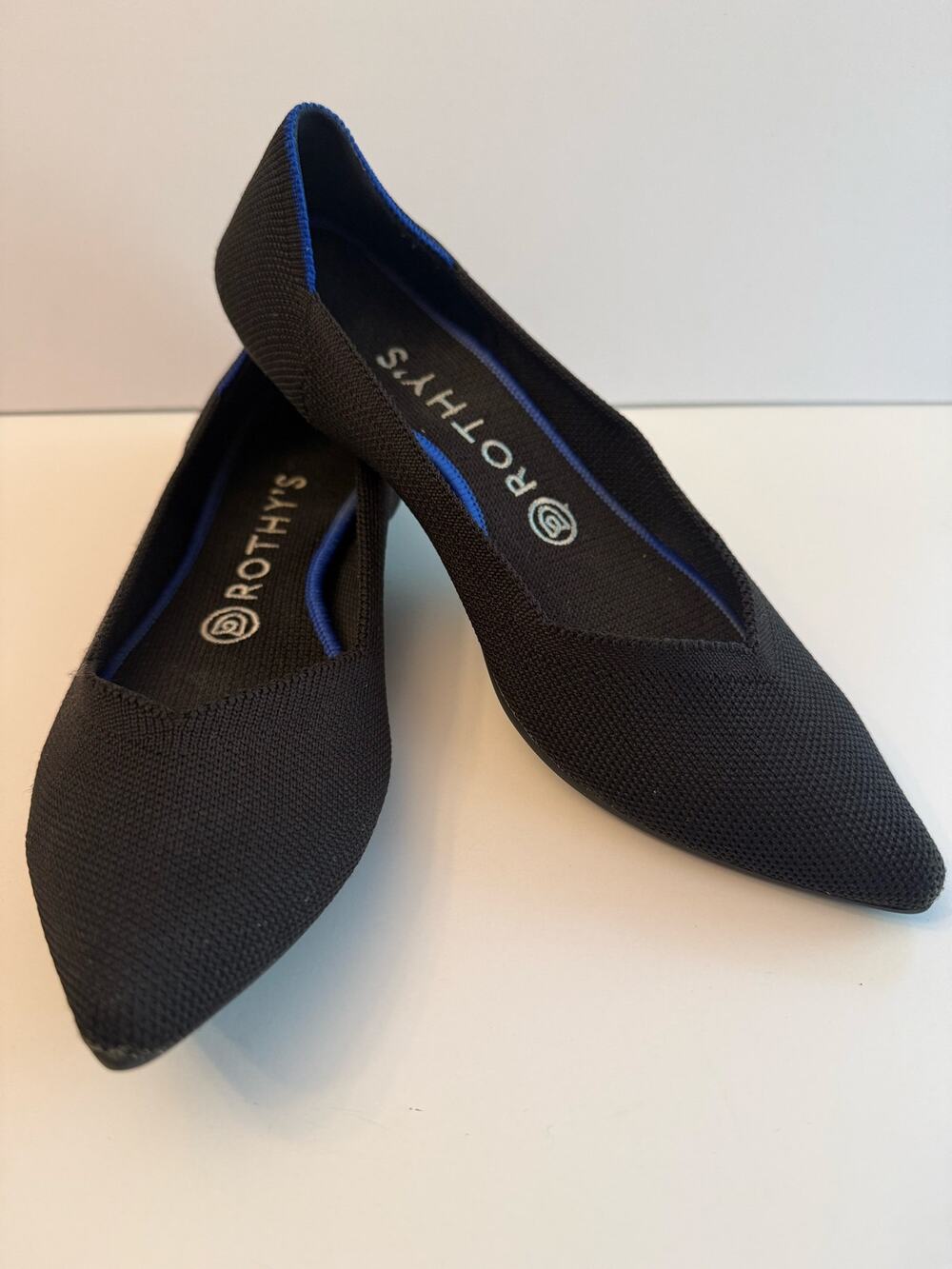 Rothy’s The Point Slip On Ballet Flats Women’s Size 8 Black Shoes Casual Classic